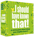 I Should Have Known That! - Card Game