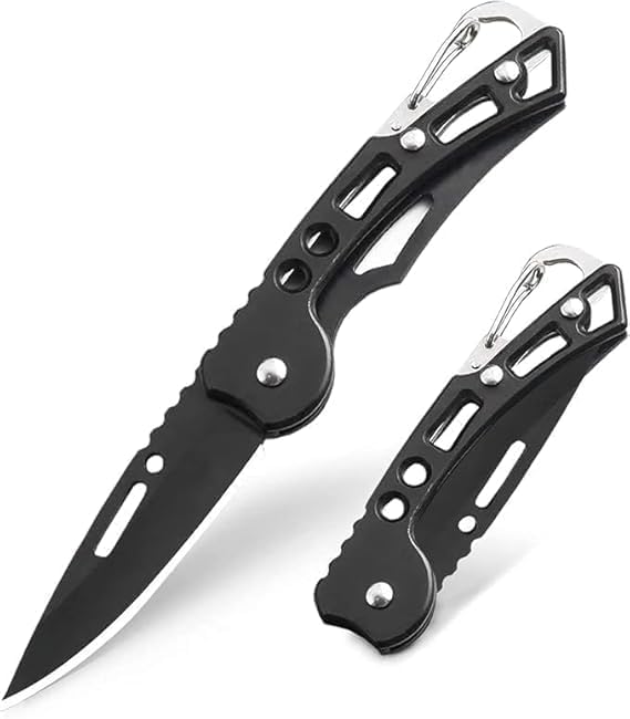 Foldable Manual Knife with Keychain