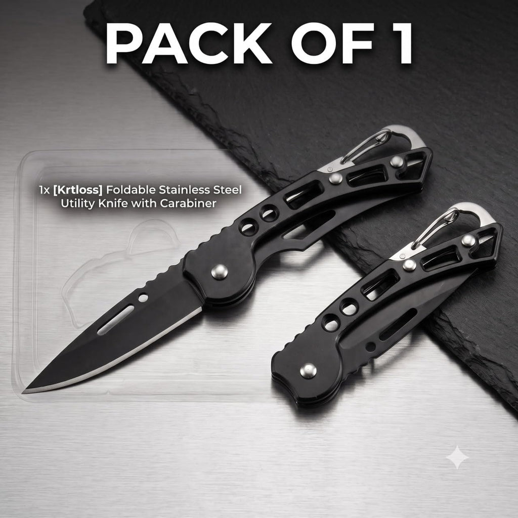 Foldable Manual Knife with Keychain