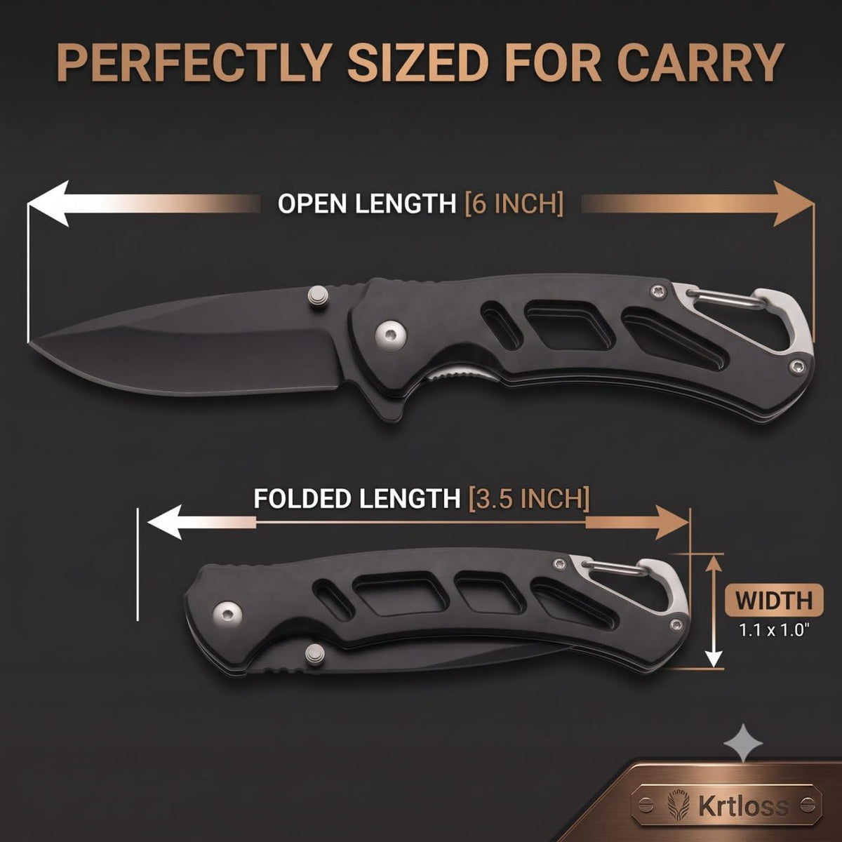 Foldable Manual Knife with Keychain