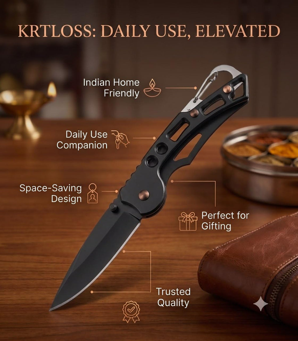 Foldable Manual Knife with Keychain