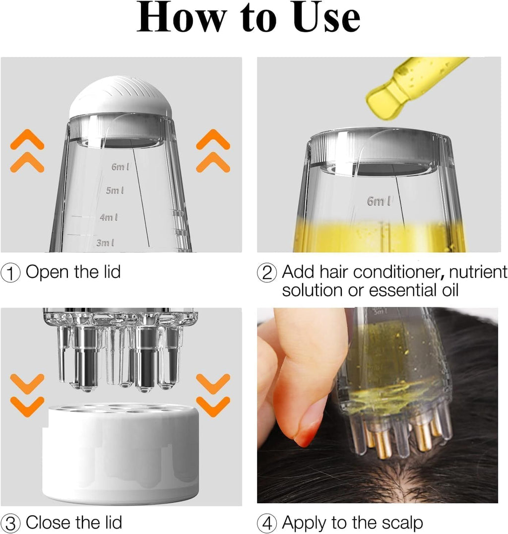Root-to-scalp Hair Oil Applicator