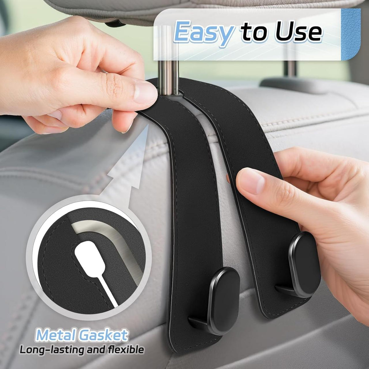 Car Seat Headrest Hook (Set of 4)
