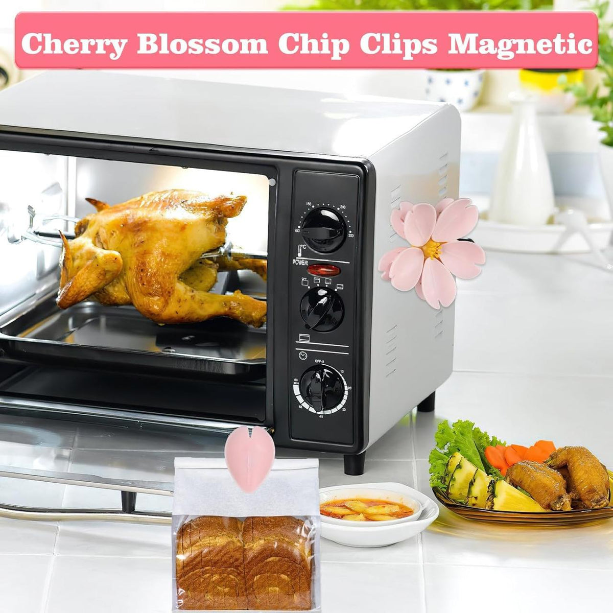 Flower Magnetic Fridge Clip