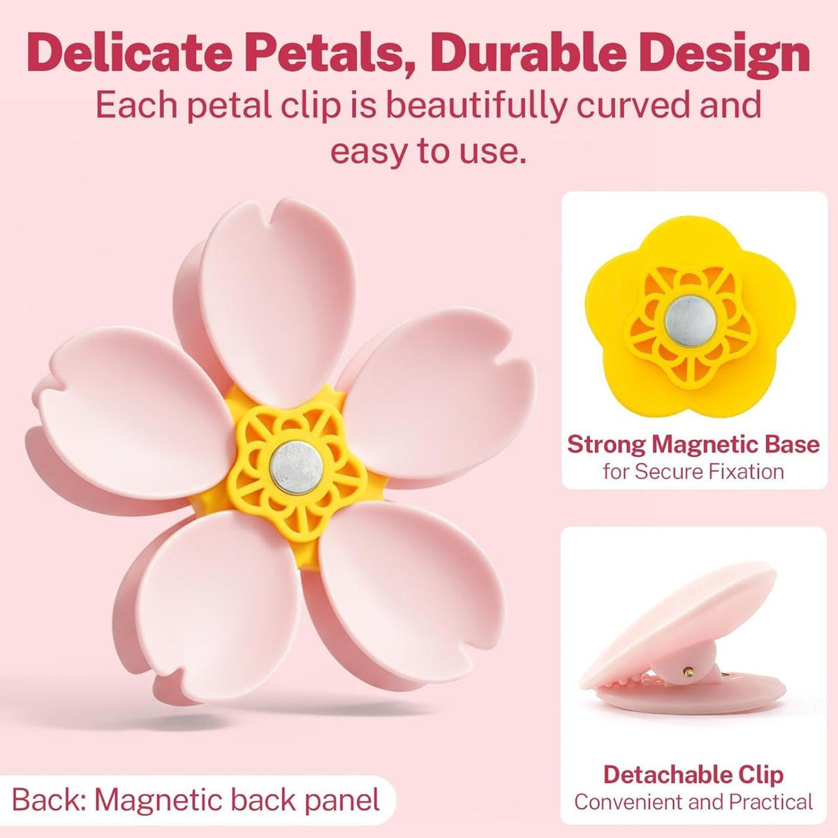 Flower Magnetic Fridge Clip