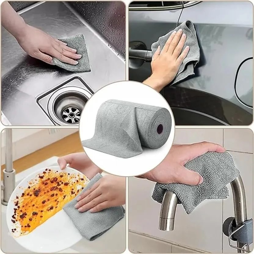 Microfiber Cleaning Cloth Roll