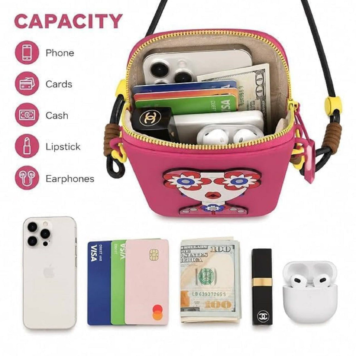 Silicone Sling Mobile Pouch