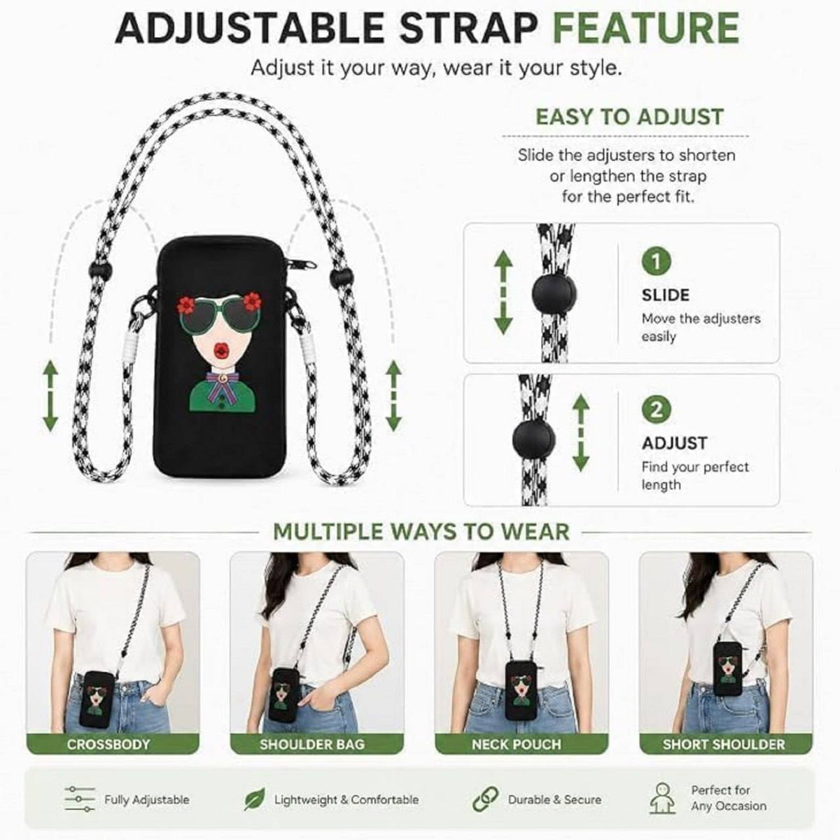 Silicone Sling Mobile Pouch