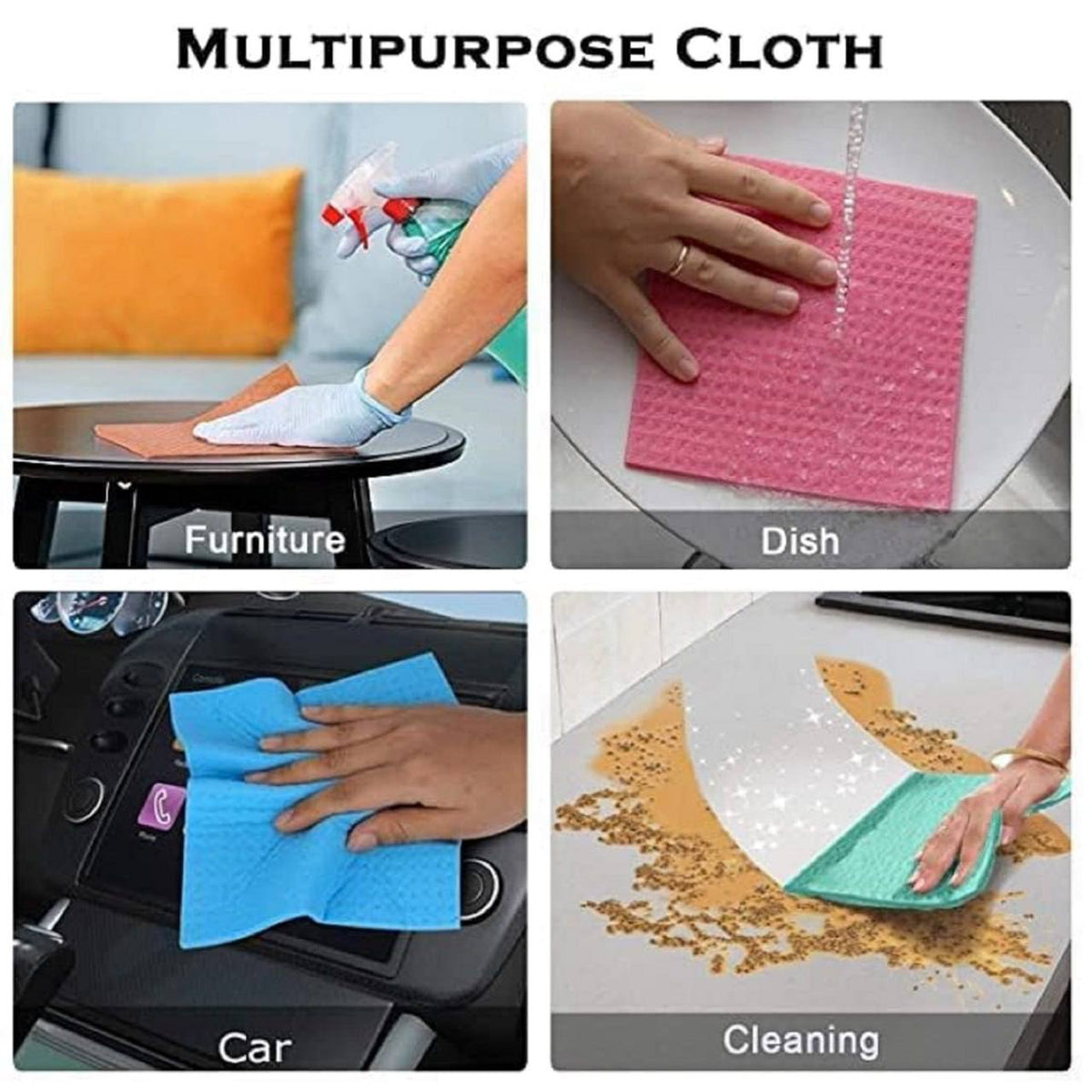 Cellulose Sponge Absorbent Cleaning Cloth