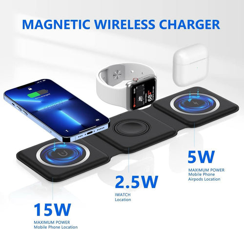 3 in 1 Foldable Magnetic Wireless Charger