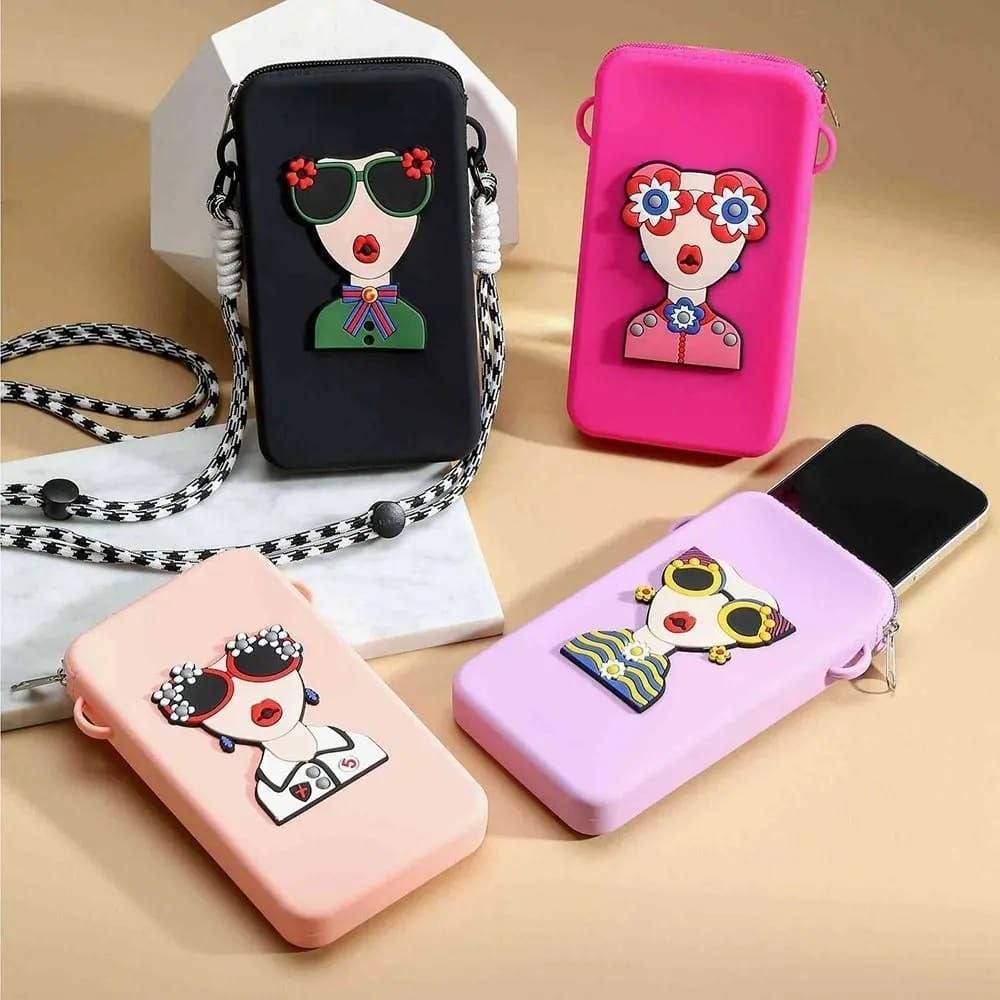 Silicone Sling Mobile Pouch
