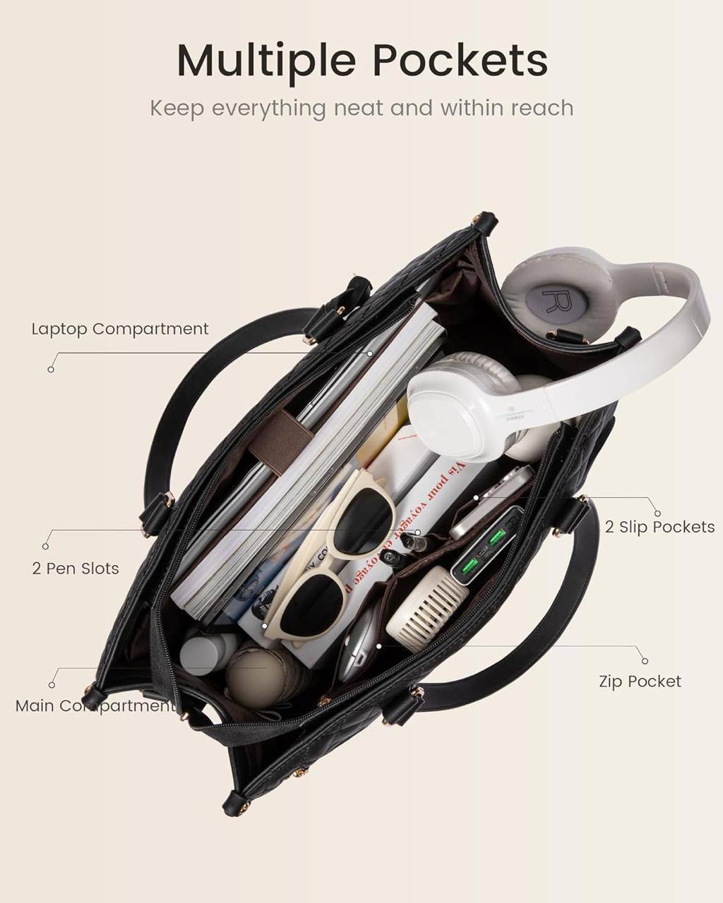 3 in 1 Tote Bag for Women