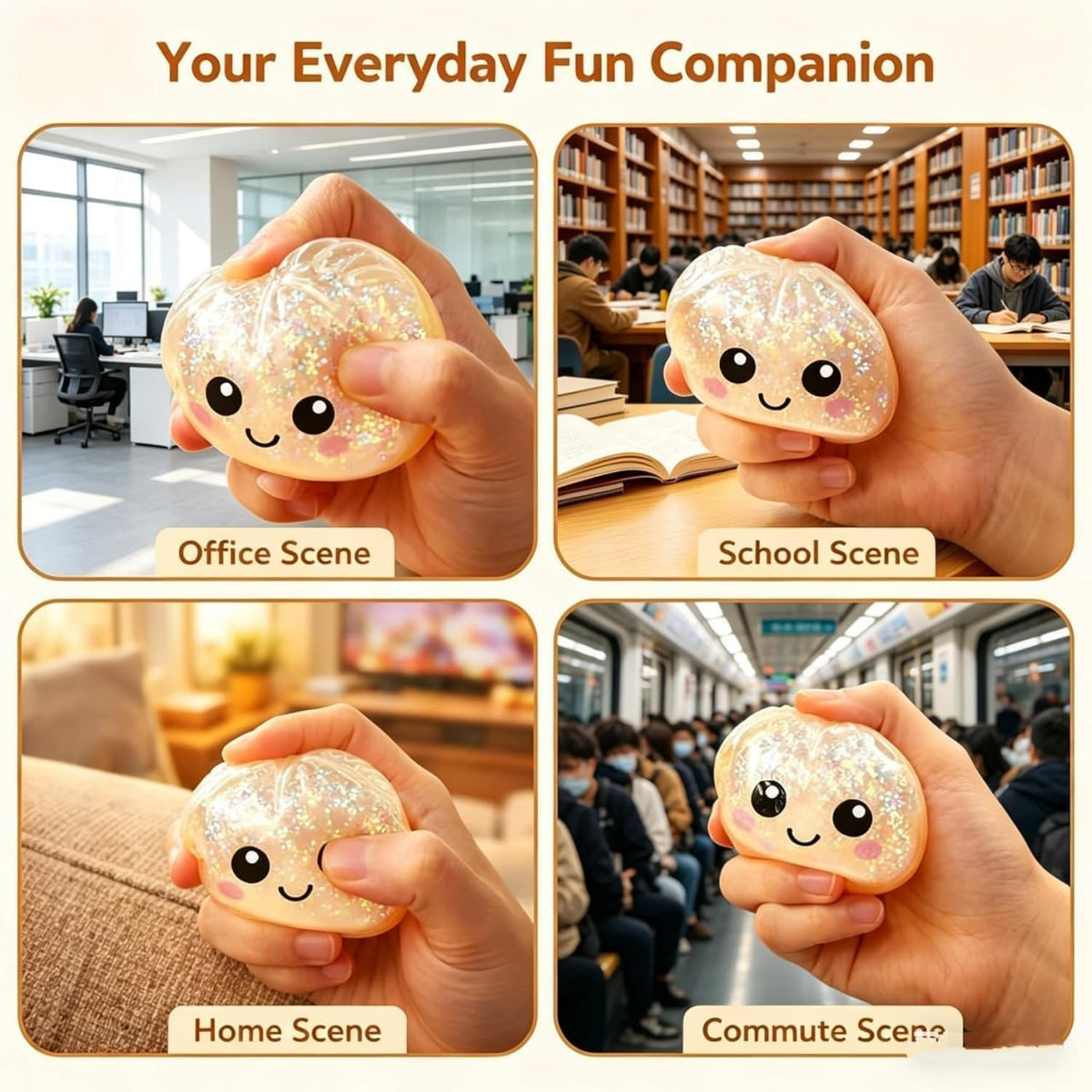 Dumpling Squishy (Pack of 1 - Random Color)
