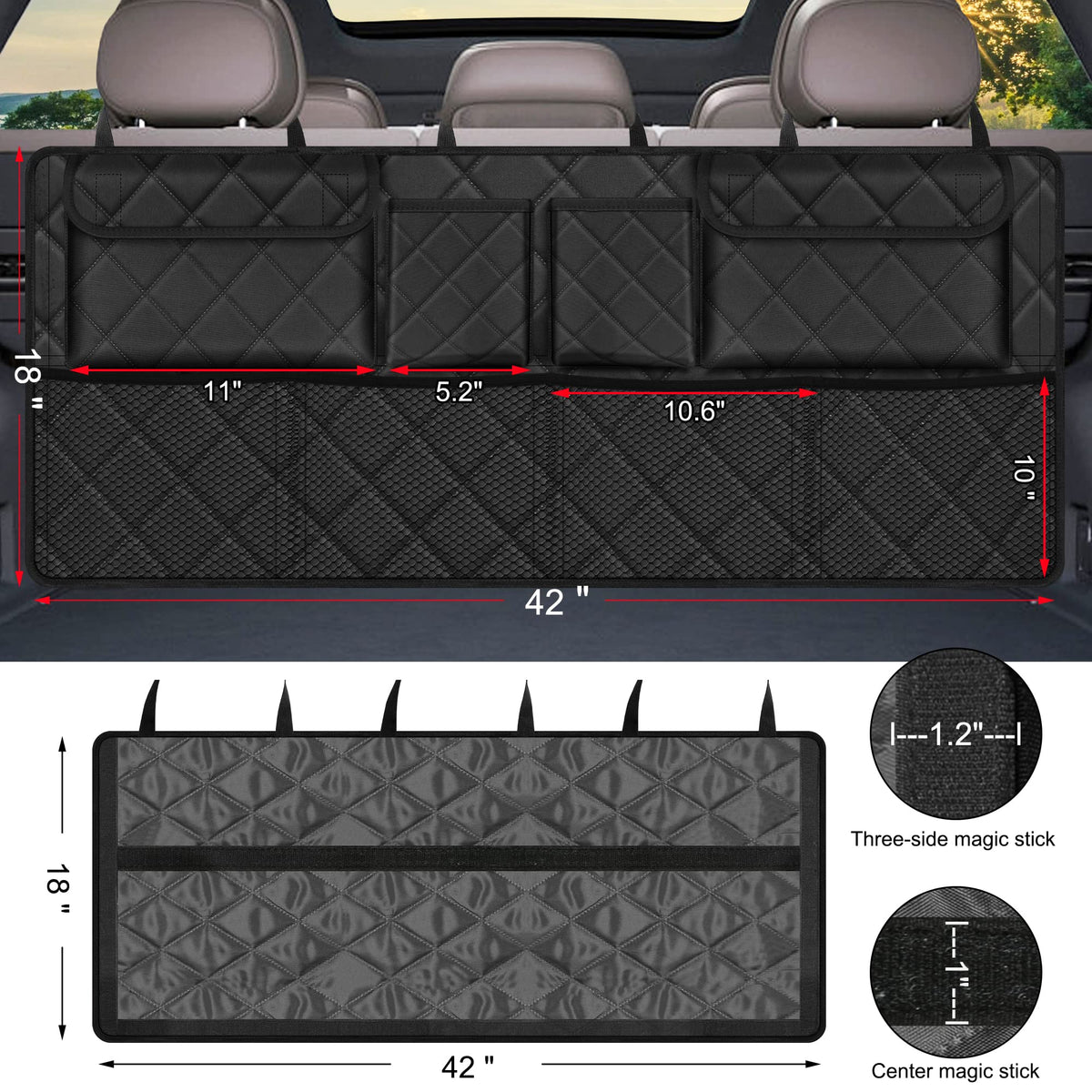 Car Backseat Trunk Organizer